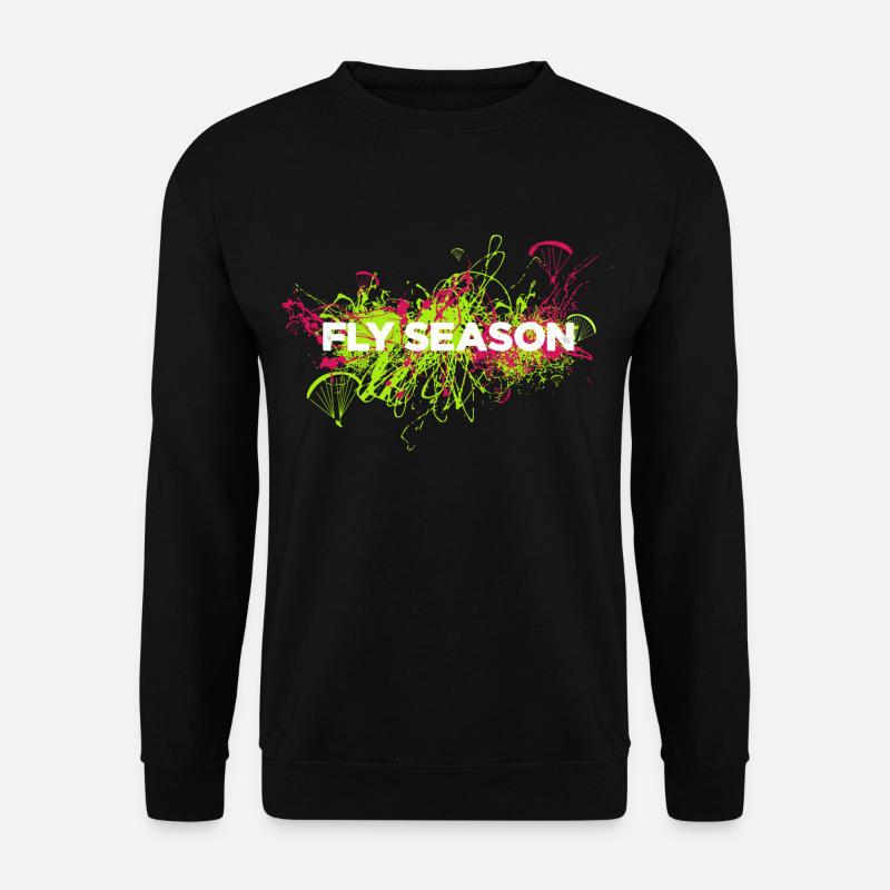 Fly Season Paragliding - Unisex Pullover - Schwarz