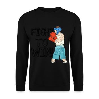 Boxing Boxing - Unisex Sweatshirt - black - Front - Alina (178cm) & Michal (187cm)