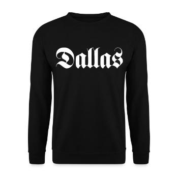 Dallas - Unisex Sweatshirt - black - Front - Alina (178cm) & Michal (187cm)