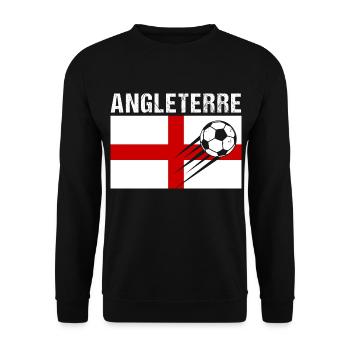 England Flag Gift English Football Football - Unisex Sweatshirt - black - Front - Alina (178cm) & Michal (187cm)