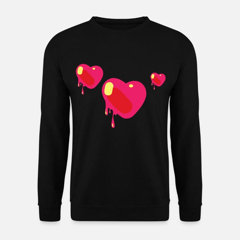 HEARTS - Unisex Sweatshirt - black
