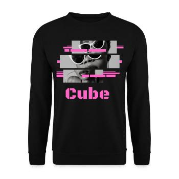 Sonnenbrille "Pink" Cube - Unisex Pullover - Schwarz - Vorne - Alina (178cm) & Michal (187cm)
