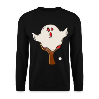 Table Tennis Halloween Spirit Halloween Disguise - Unisex Sweatshirt - black - Front - Alina (178cm) & Michal (187cm)