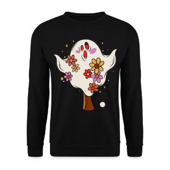 Table Tennis Halloween Spirit Halloween Disguise - Unisex Sweatshirt - black - Front - Alina (178cm) & Michal (187cm)