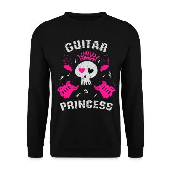 Guitar Princess - Unisex Sweatshirt - black - Front - Alina (178cm) & Michal (187cm)