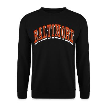Baltimore - Sweat-shirt Unisexe - noir - Devant - Alina (178cm) & Michal (187cm)