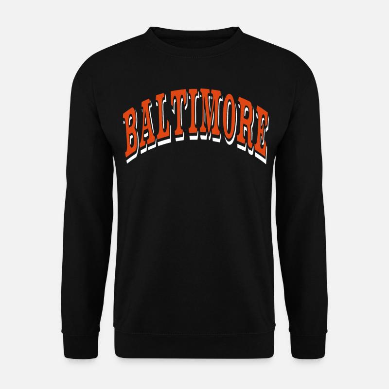 Baltimore - Unisex Pullover - Schwarz