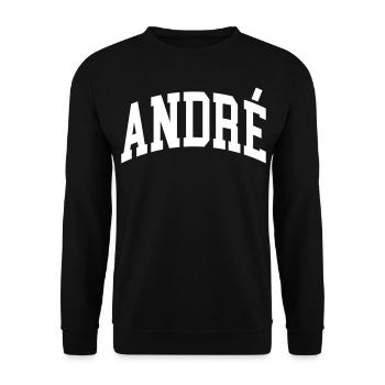 André - Sweat-shirt Unisexe - noir - Devant - Alina (178cm) & Michal (187cm)