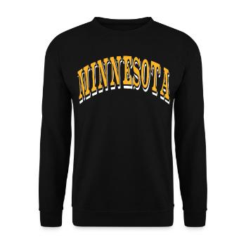 Minnesota - Unisex Pullover - Schwarz - Vorne - Alina (178cm) & Michal (187cm)