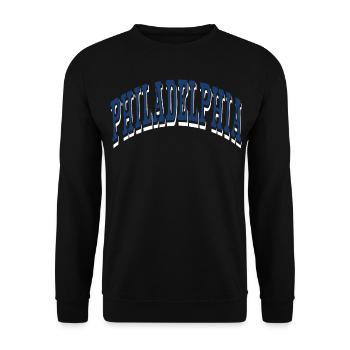 Philadelphia - Unisex Pullover - Schwarz - Vorne - Alina (178cm) & Michal (187cm)