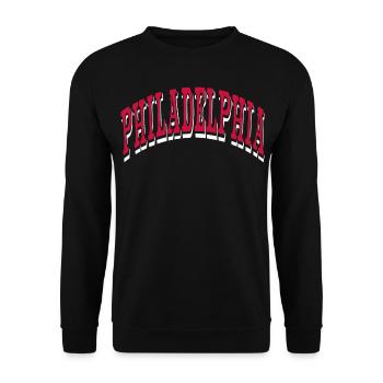 Philadelphia - Unisex Pullover - Schwarz - Vorne - Alina (178cm) & Michal (187cm)