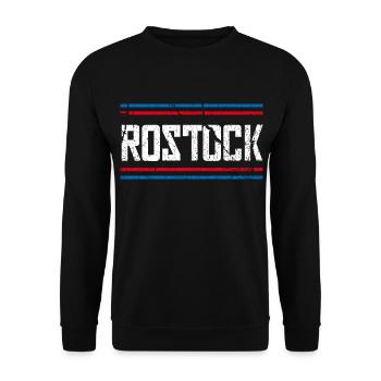 Rostock - Unisex Pullover - Schwarz - Vorne - Alina (178cm) & Michal (187cm)