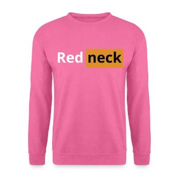 Redneck | Porno Logo | dummes Design - Unisex Pullover - Pink - Vorne