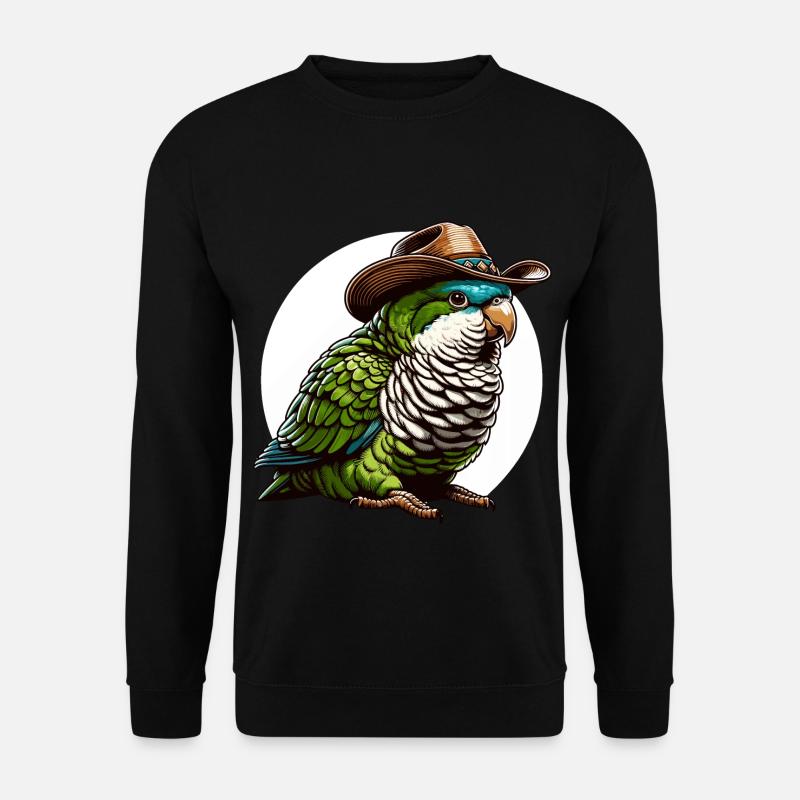 Quaker Parrot Monk Parakeet - Unisex Sweatshirt - black