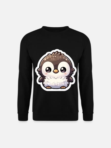 Niedliche Pinguine Kleiner Pinguin Pinguin-Liebhaber - Unisex Pullover - Schwarz