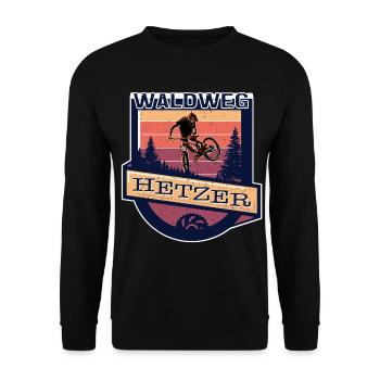 1 39 - Unisex Pullover - Schwarz - Vorne - Alina (178cm) & Michal (187cm)