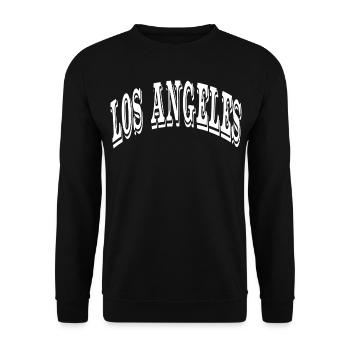 Los Angeles - Unisex Sweatshirt - black - Front - Alina (178cm) & Michal (187cm)