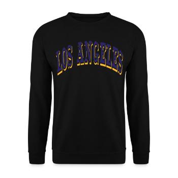 Los Angeles - Unisex Sweatshirt - black - Front - Alina (178cm) & Michal (187cm)