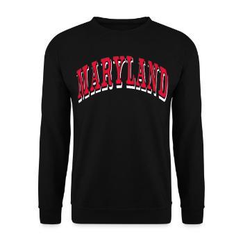Maryland - Unisex Sweatshirt - black - Front - Alina (178cm) & Michal (187cm)