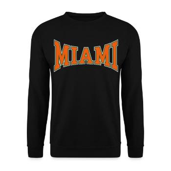 Miami - Unisex Sweatshirt - black - Front - Alina (178cm) & Michal (187cm)