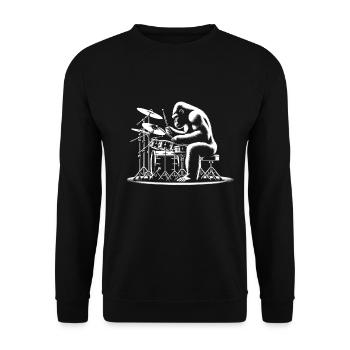 Gorilla Groove - Unisex Sweatshirt - black - Front - Alina (178cm) & Michal (187cm)