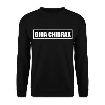 giga chibrax | cadeau beauf énorme bite - Sweat-shirt Unisexe - noir - Devant - Alina (178cm) & Michal (187cm)