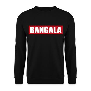 Bangala | logo skate deluxe | cadeau beauf - Sweat-shirt Unisexe - noir - Devant - Alina (178cm) & Michal (187cm)