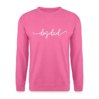 Dogdad typography - Unisex Sweatshirt - pink - Front