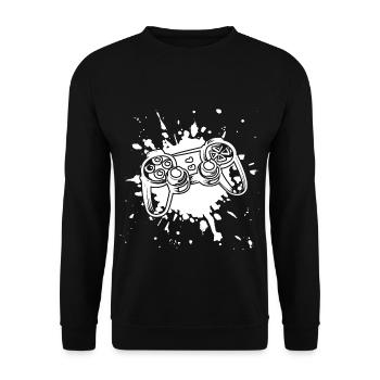 Gamer - Unisex Sweatshirt - black - Front - Alina (178cm) & Michal (187cm)