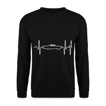 voiture - Sweat-shirt Unisexe - noir - Devant - Alina (178cm) & Michal (187cm)