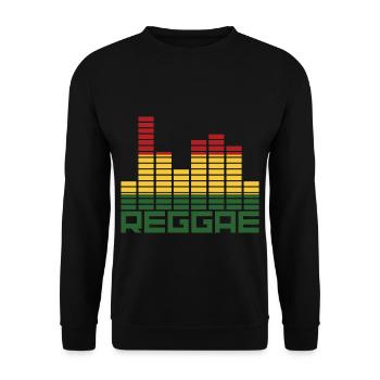 reggae - Unisex Sweatshirt - black - Front - Alina (178cm) & Michal (187cm)