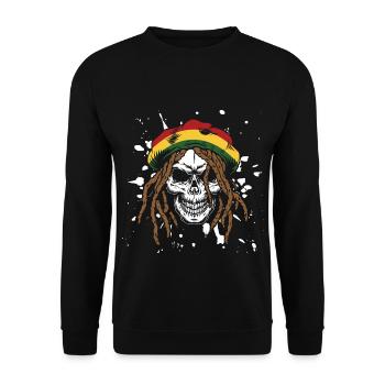 reggae - Unisex Sweatshirt - black - Front - Alina (178cm) & Michal (187cm)