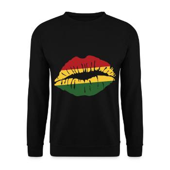 reggae - Unisex Sweatshirt - black - Front - Alina (178cm) & Michal (187cm)