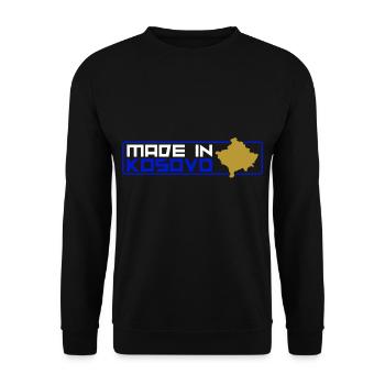 Kosovo Homeland Origin Kosovare Kosova Albania - Unisex Sweatshirt - black - Front - Alina (178cm) & Michal (187cm)