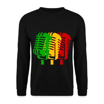 reggae - Unisex Sweatshirt - black - Front - Alina (178cm) & Michal (187cm)
