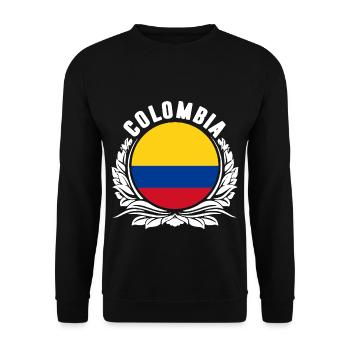 Colombia - Unisex Sweatshirt - black - Front - Alina (178cm) & Michal (187cm)