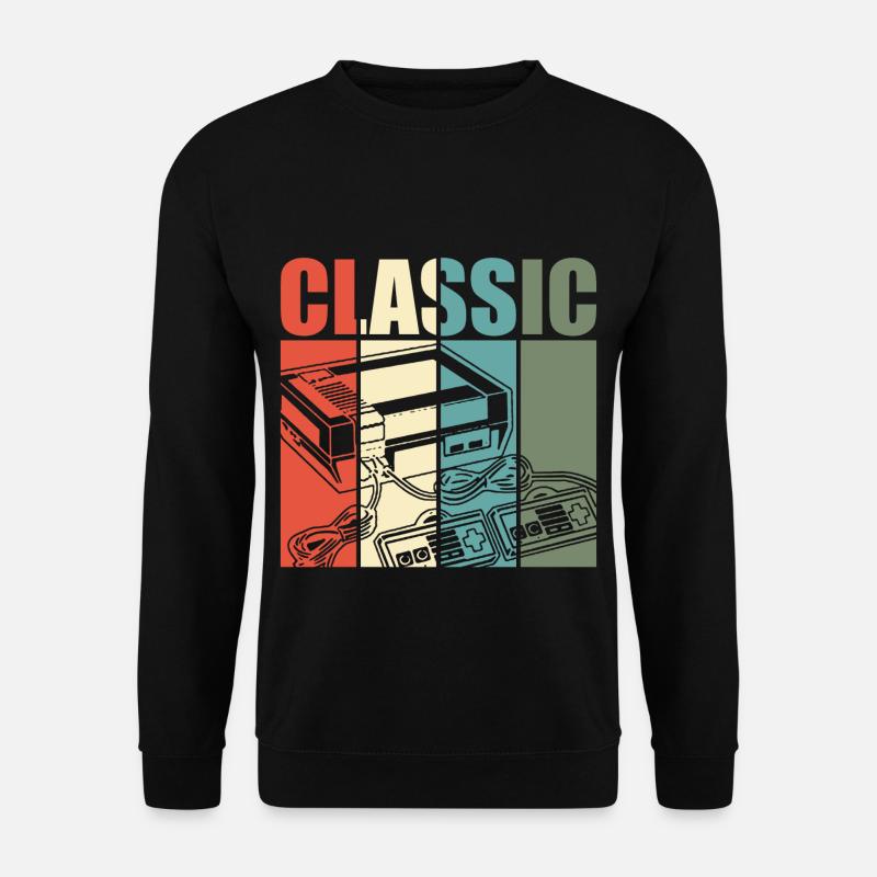 Old School - Unisex Pullover - Schwarz