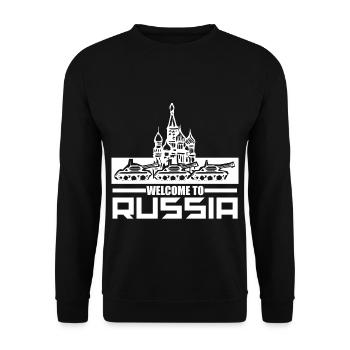Russie - Sweat-shirt Unisexe - noir - Devant - Alina (178cm) & Michal (187cm)