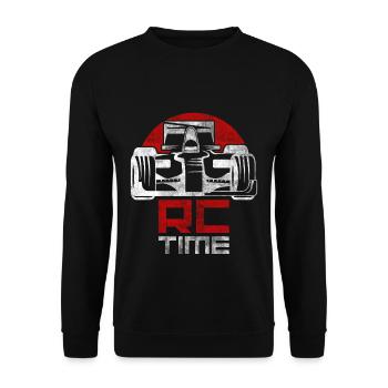 Voiture de course - Sweat-shirt Unisexe - noir - Devant - Alina (178cm) & Michal (187cm)