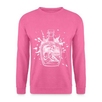 bottle - Unisex Sweatshirt - pink - Front