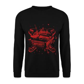 Mécanicien automobile - Sweat-shirt Unisexe - noir - Devant - Alina (178cm) & Michal (187cm)