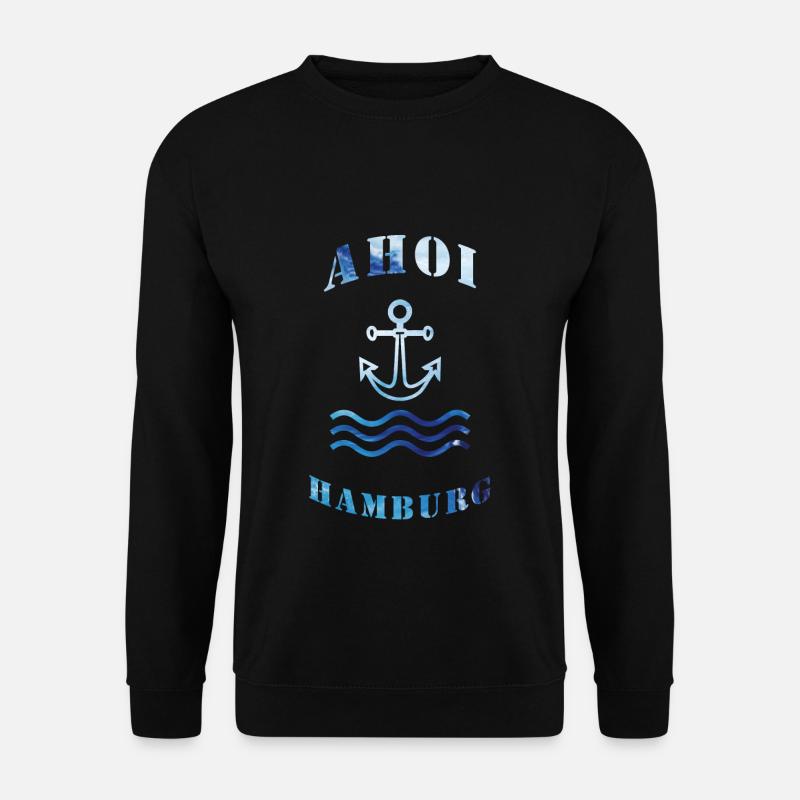 Ahoi Hamburg - Unisex Pullover - Schwarz