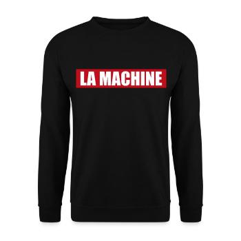 la machine | cadeau pour machine de guerre solide - Sweat-shirt Unisexe - noir - Devant - Alina (178cm) & Michal (187cm)