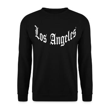 Los Angeles - Unisex Sweatshirt - black - Front - Alina (178cm) & Michal (187cm)