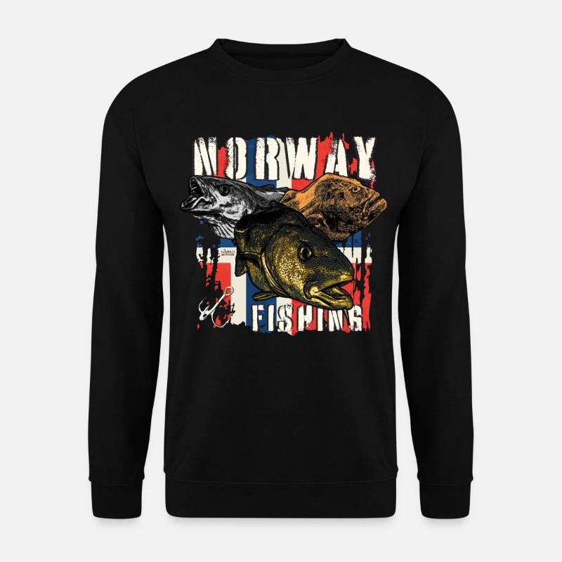 NORWAY Fishing - Unisex Sweatshirt - black