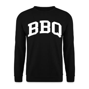 BBQ - Unisex Sweatshirt - black - Front - Alina (178cm) & Michal (187cm)