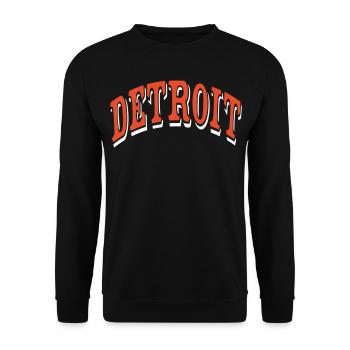 Detroit - Unisex Pullover - Schwarz - Vorne - Alina (178cm) & Michal (187cm)