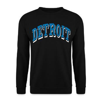 Detroit - Unisex Pullover - Schwarz - Vorne - Alina (178cm) & Michal (187cm)