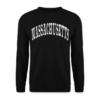 Massachusetts - Unisex Pullover - Schwarz - Vorne - Alina (178cm) & Michal (187cm)