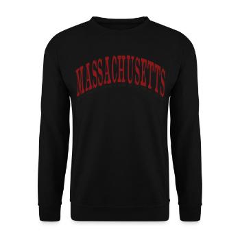 Massachusetts - Unisex Pullover - Schwarz - Vorne - Alina (178cm) & Michal (187cm)